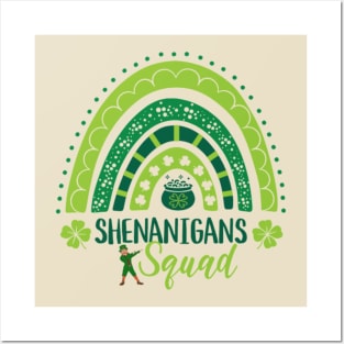 Shenanigans squad St Patricks Day Posters and Art